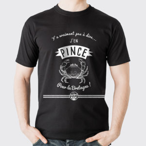 T-shirt Pince modèle homme bzh breizh bretagne